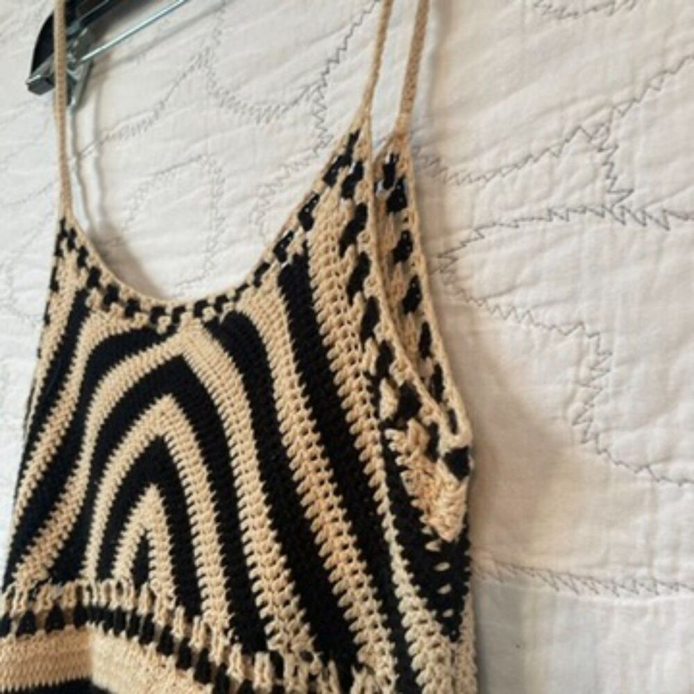 Miou Muse Black and Cream Knit Dress Size XS - Picture 7 of 11